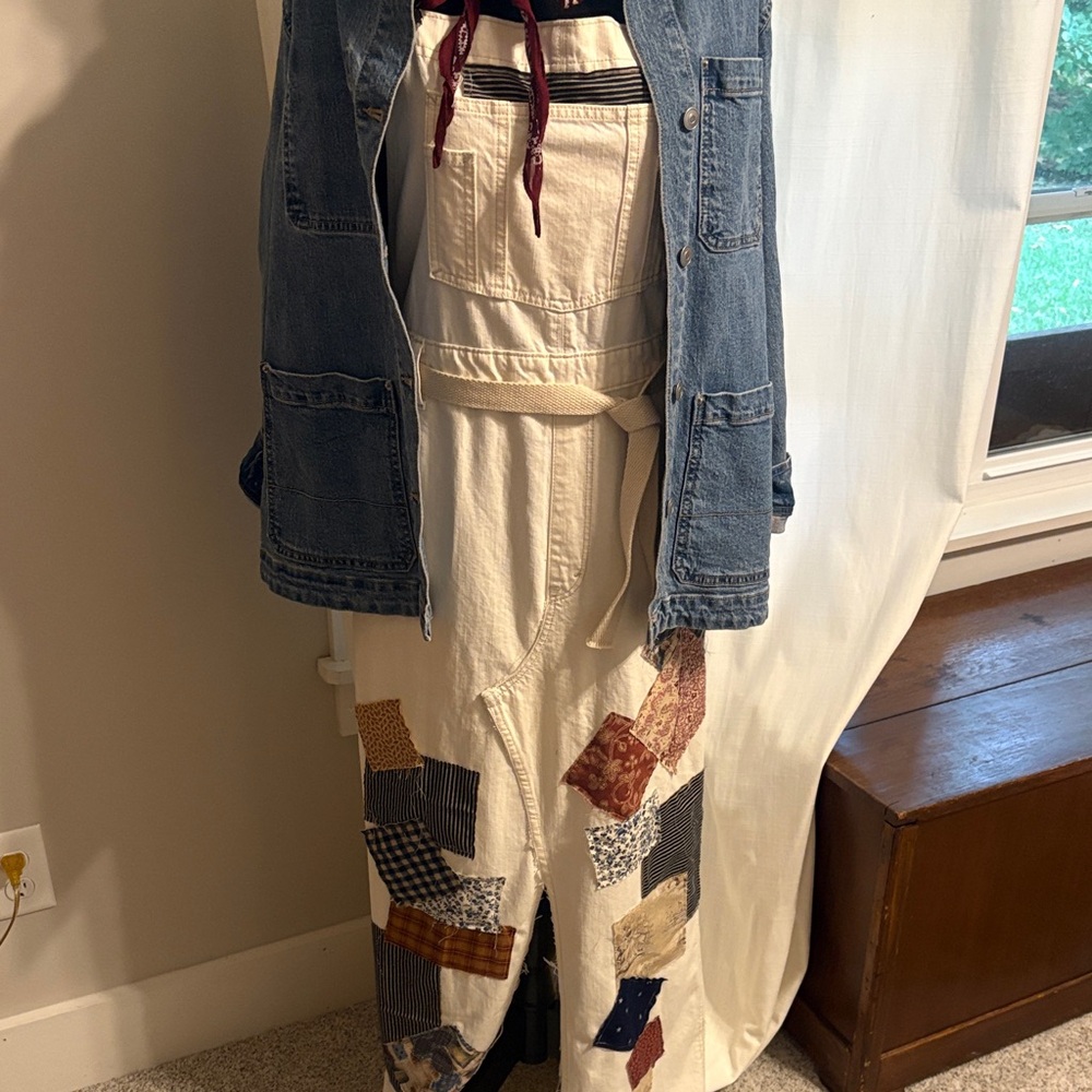 Patchwork skirtall maxi